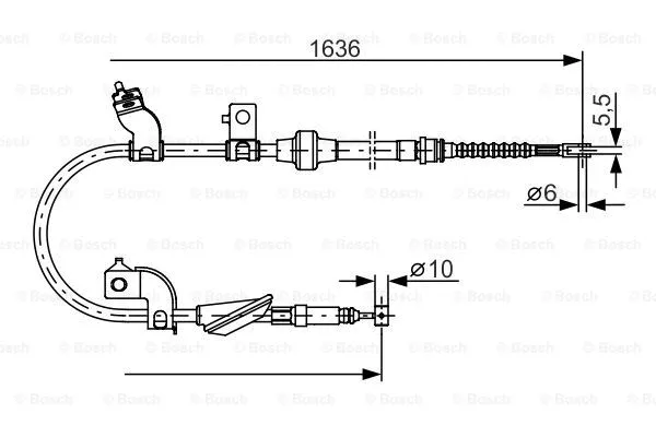 Cable Pull, parking brake (1 987 482 120)
