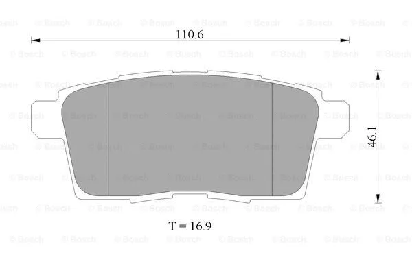 Brake Pad Set, disc brake (0 986 AB2 272)