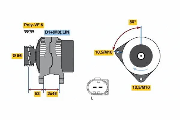 Alternator (0 121 715 024)