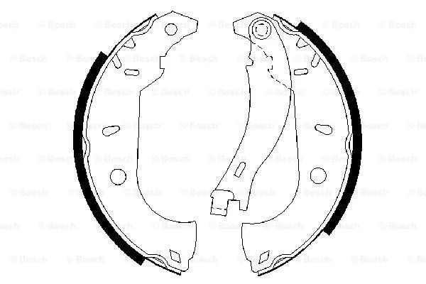 Brake Shoe Set (0 986 487 255)
