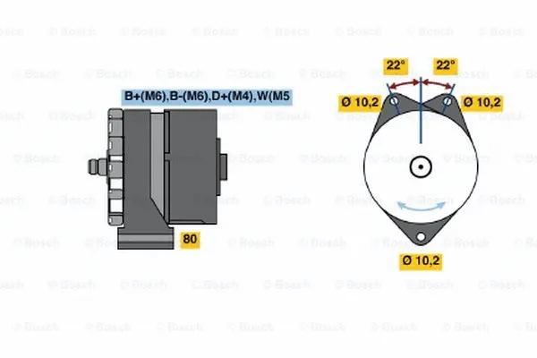 Alternator (0 120 488 232)