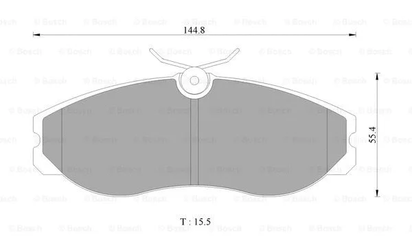 Brake Pad Set, disc brake (0 986 505 646)
