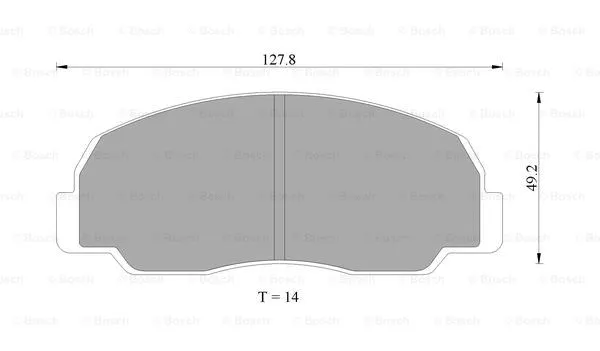 Brake Pad Set, disc brake (0 986 AB9 206)