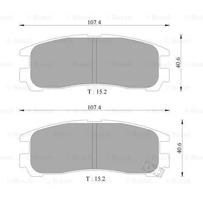 Brake Pad Set, disc brake (0 986 505 397)