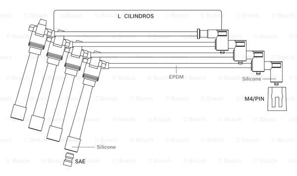 Ignition Cable Kit (F 000 99C 122)