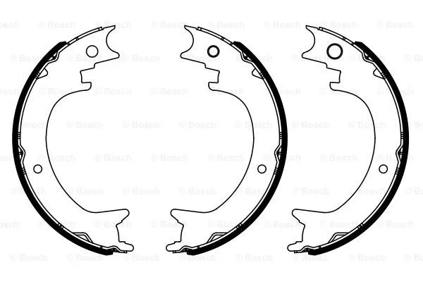 Brake Shoe Set, parking brake (0 986 487 945)