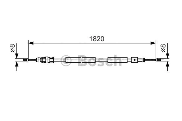 Cable Pull, parking brake (1 987 482 116)