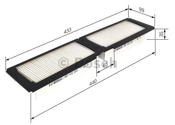 Filter, cabin air (1 987 431 165)