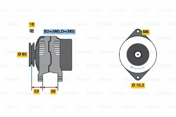 Alternator (0 124 225 009)