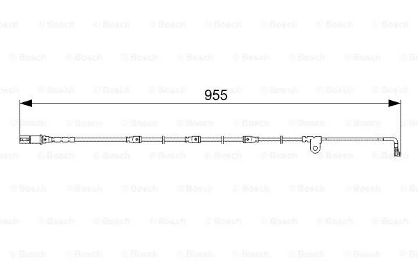 Warning Contact, brake pad wear (1 987 473 028)