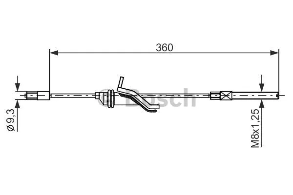 Cable Pull, parking brake (1 987 482 279)