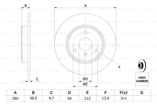 Brake Disc (0 986 479 305)