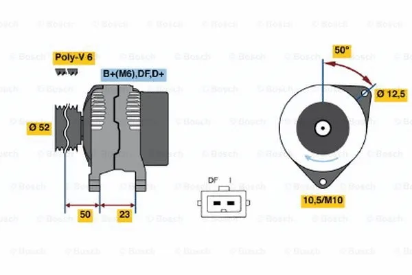 Alternator (0 986 044 681)