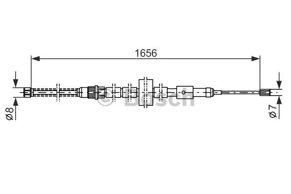 Cable Pull, parking brake (1 987 477 429)