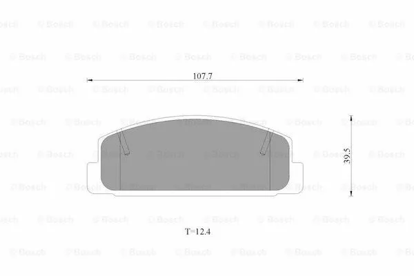 Brake Pad Set, disc brake (0 986 AB2 538)