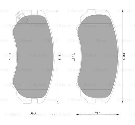 Brake Pad Set, disc brake (0 986 AB9 106)