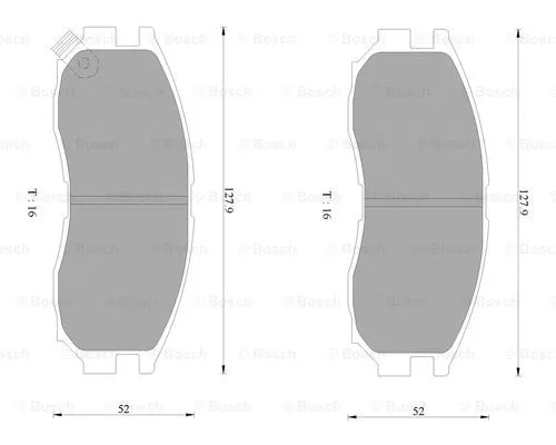 Brake Pad Set, disc brake (0 986 AB2 064)