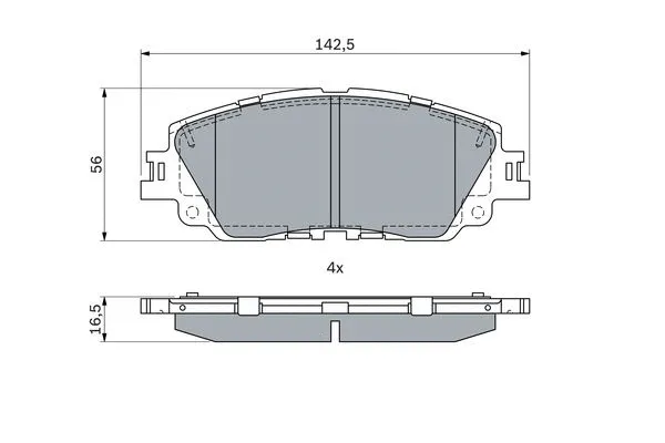 Brake Pad Set, disc brake (0 986 424 899)