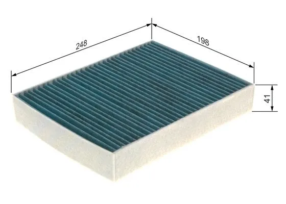 Filter, cabin air (0 986 628 543)