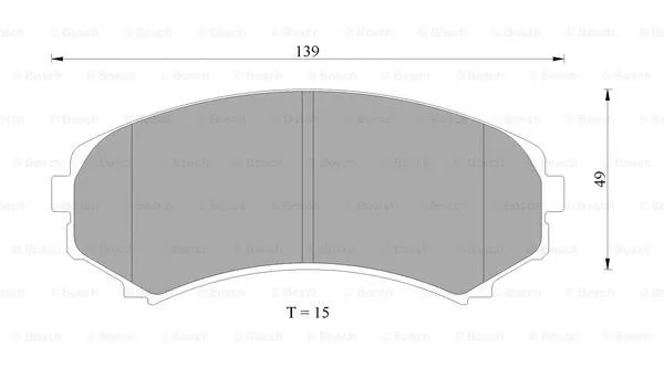 Brake Pad Set, disc brake (0 986 AB9 180)