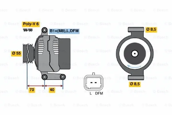 Alternator (0 124 325 024)