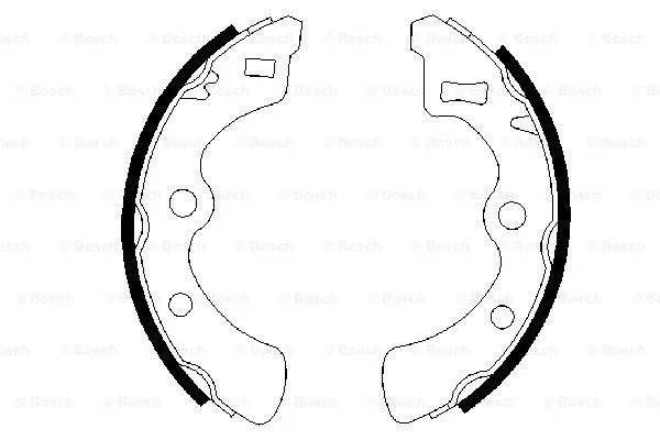 Brake Shoe Set (0 986 487 296)