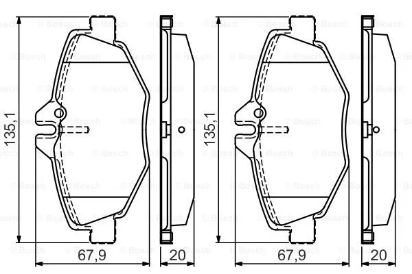 Brake Pad Set, disc brake (0 986 495 433)