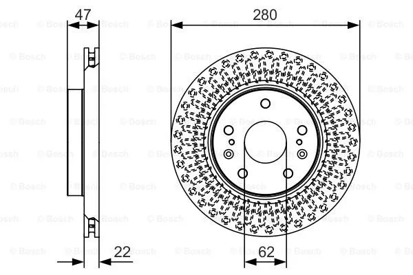 Brake Disc (0 986 479 C40)