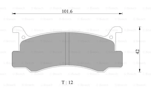 Brake Pad Set, disc brake (0 986 AB1 123)