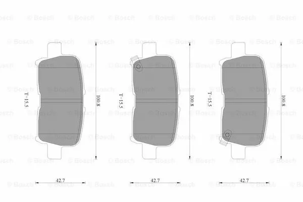 Brake Pad Set, disc brake (0 986 AB3 526)
