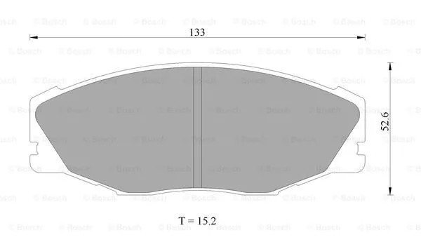 Brake Pad Set, disc brake (0 986 AB2 025)