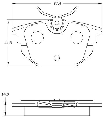 Brake Pad Set, disc brake (0 986 BB0 161)