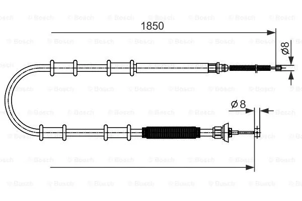 Cable Pull, parking brake (1 987 482 592)