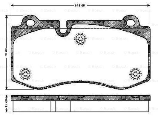 Brake Pad Set, disc brake (0 986 TB2 932)
