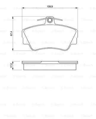 Brake Pad Set, disc brake (0 986 460 989)