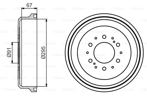 Brake Drum (0 986 477 241)