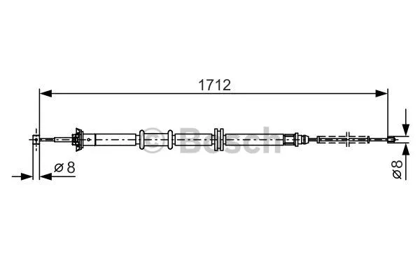 Cable Pull, parking brake (1 987 482 204)