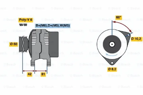 Alternator (0 123 320 014)
