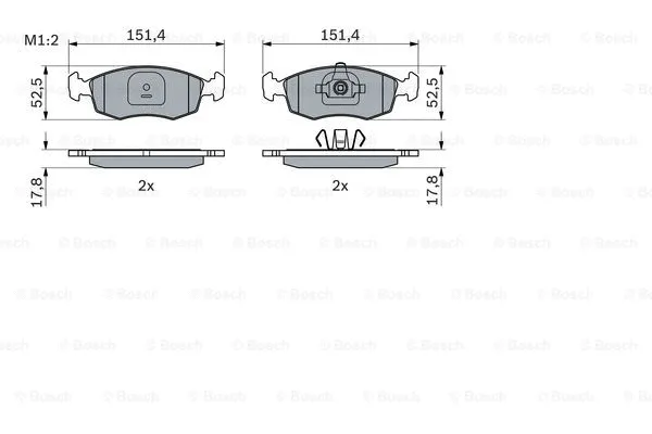 Brake Pad Set, disc brake (0 986 494 943)