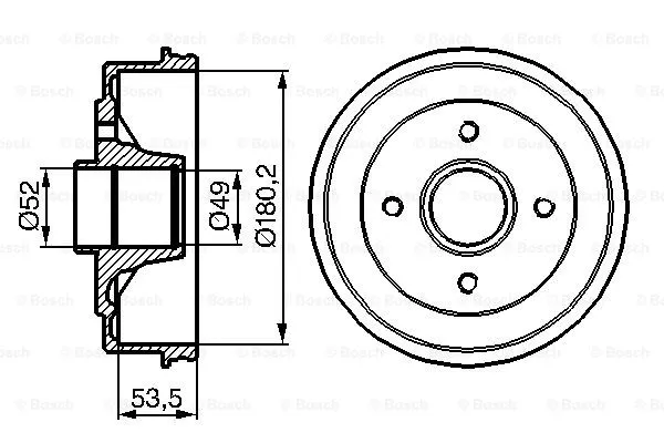 Brake Drum (0 986 477 117)