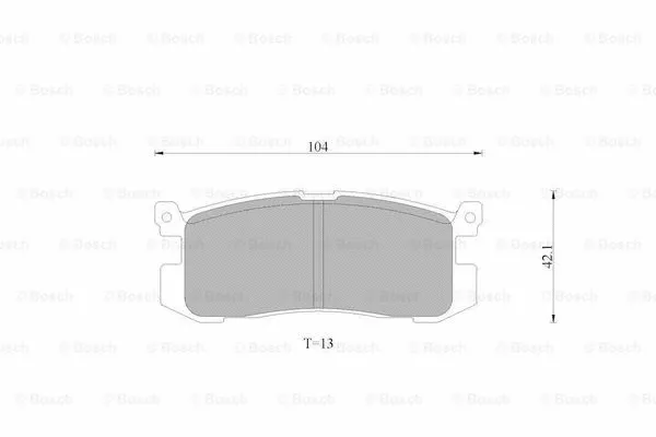 Brake Pad Set, disc brake (0 986 AB9 025)