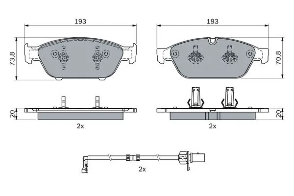 Brake Pad Set, disc brake