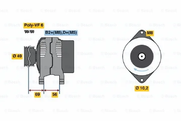 Alternator (0 124 525 019)