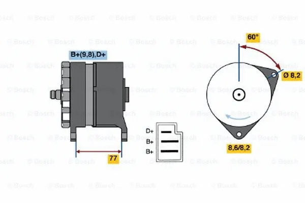 Alternator (0 986 044 601)