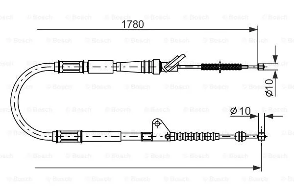 Cable Pull, parking brake (1 987 477 414)