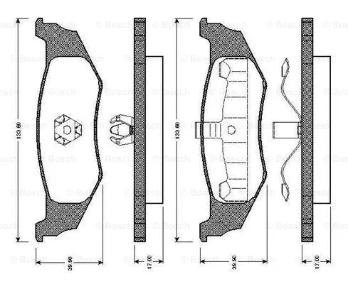 Brake Pad Set, disc brake (0 986 TB2 260)