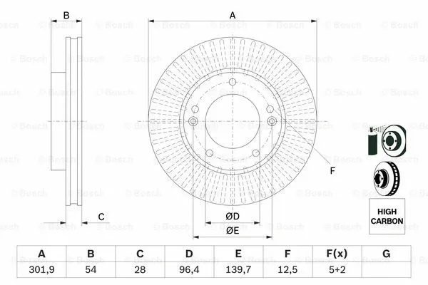 Brake Disc (0 986 479 F20)
