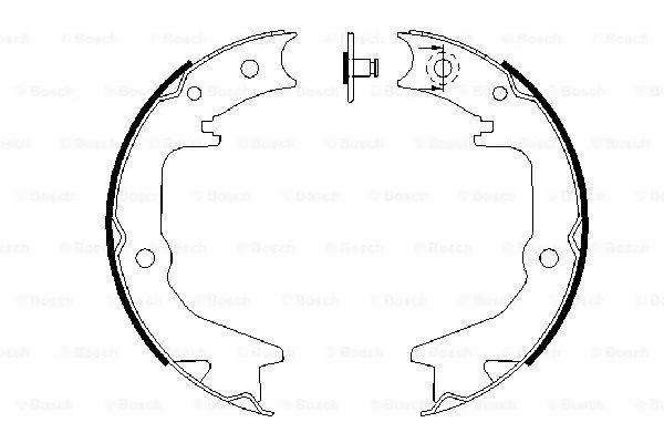 Brake Shoe Set, parking brake (0 986 487 685)