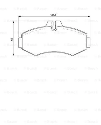 Brake Pad Set, disc brake (0 986 424 476)