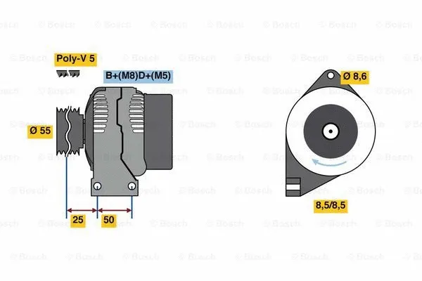 Alternator (0 986 049 540)